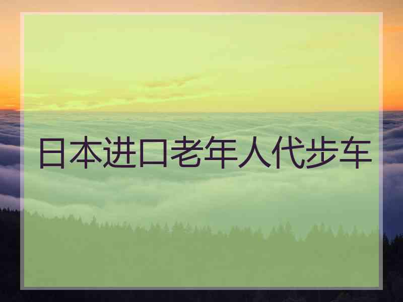 日本进口老年人代步车