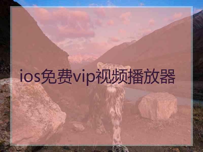 ios免费vip视频播放器