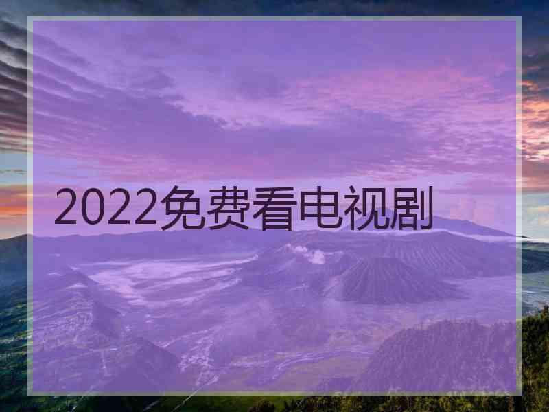 2022免费看电视剧