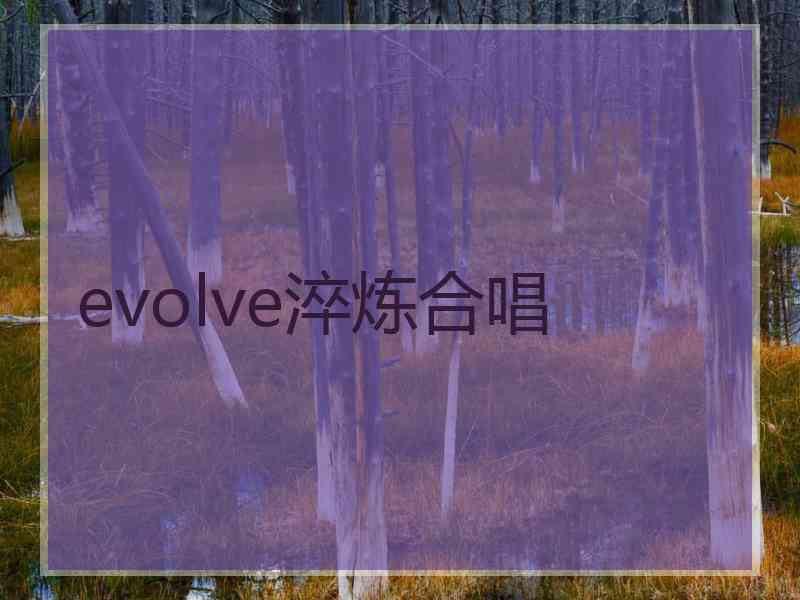 evolve淬炼合唱