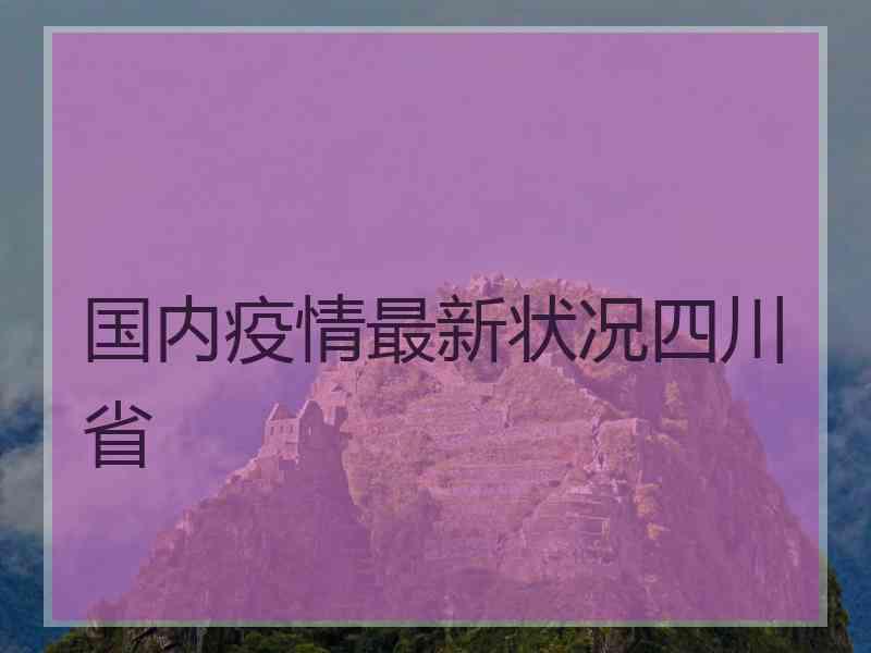 国内疫情最新状况四川省