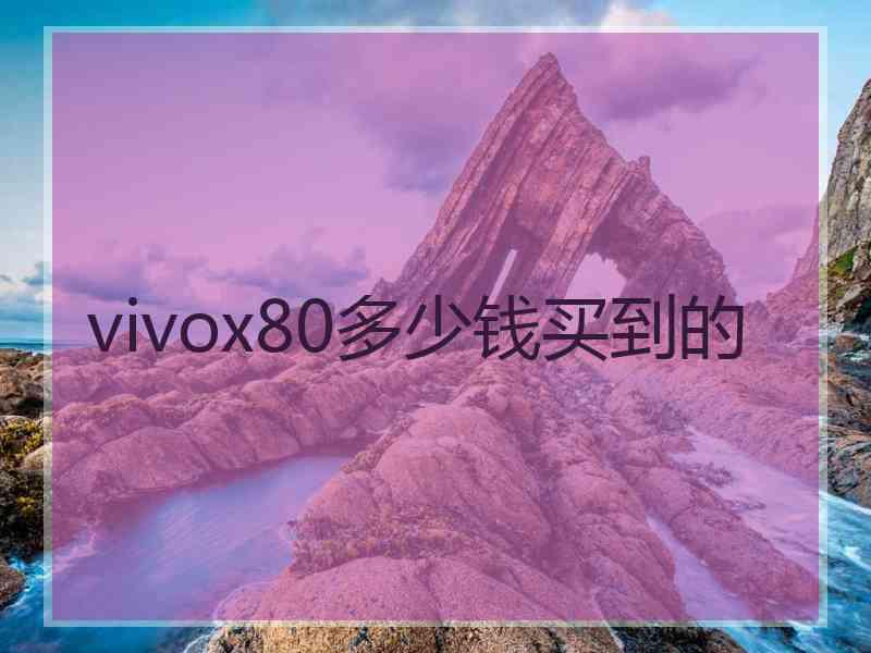 vivox80多少钱买到的