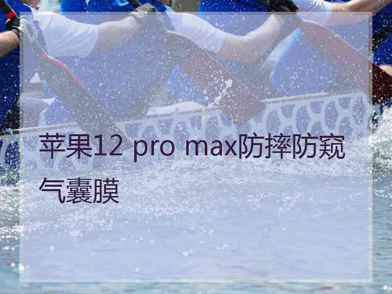 苹果12 pro max防摔防窥气囊膜