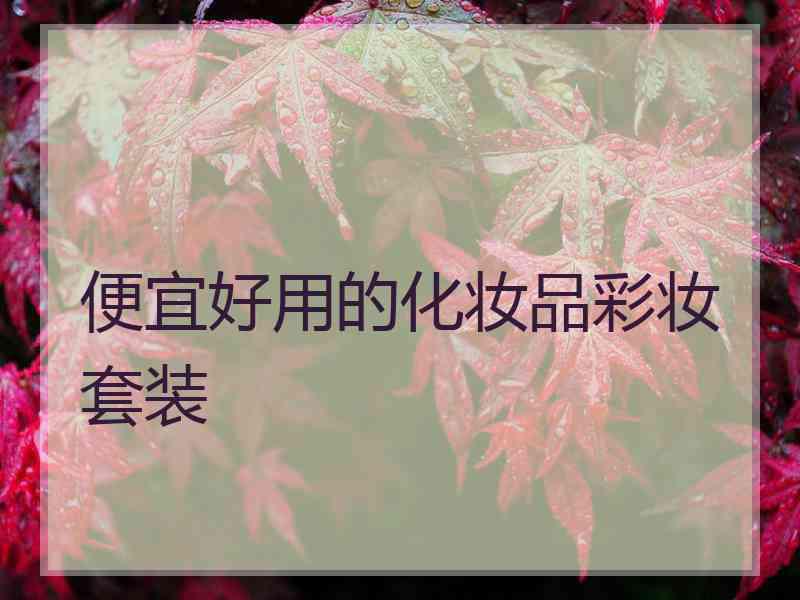 便宜好用的化妆品彩妆套装