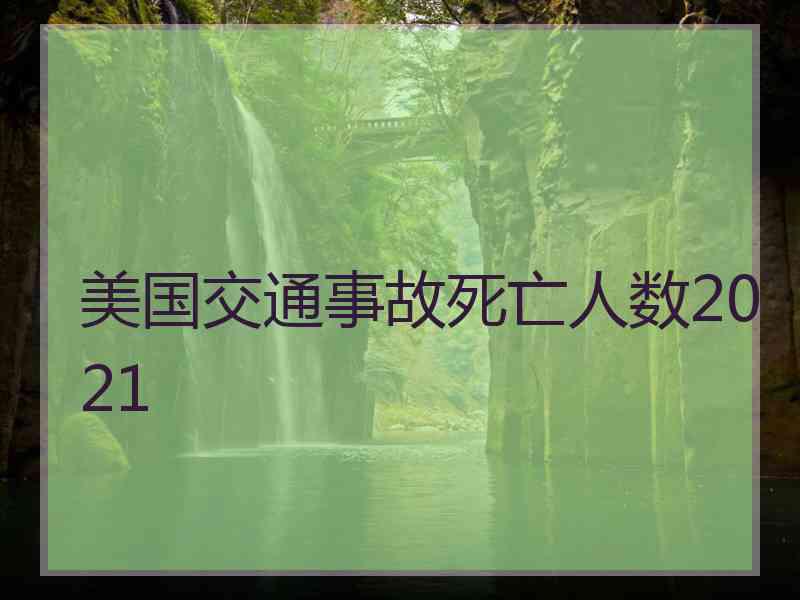 美国交通事故死亡人数2021