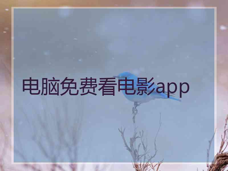 电脑免费看电影app