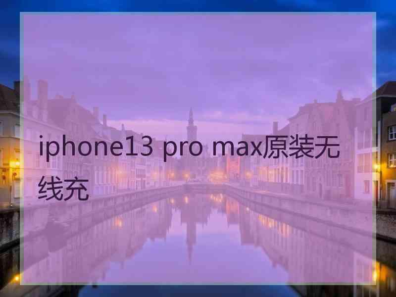 iphone13 pro max原装无线充