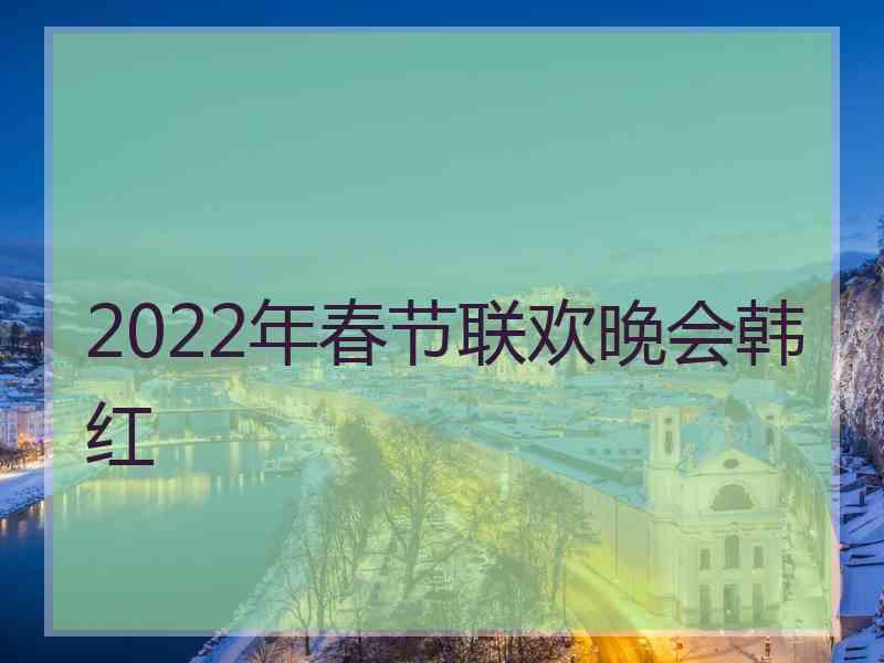 2022年春节联欢晚会韩红