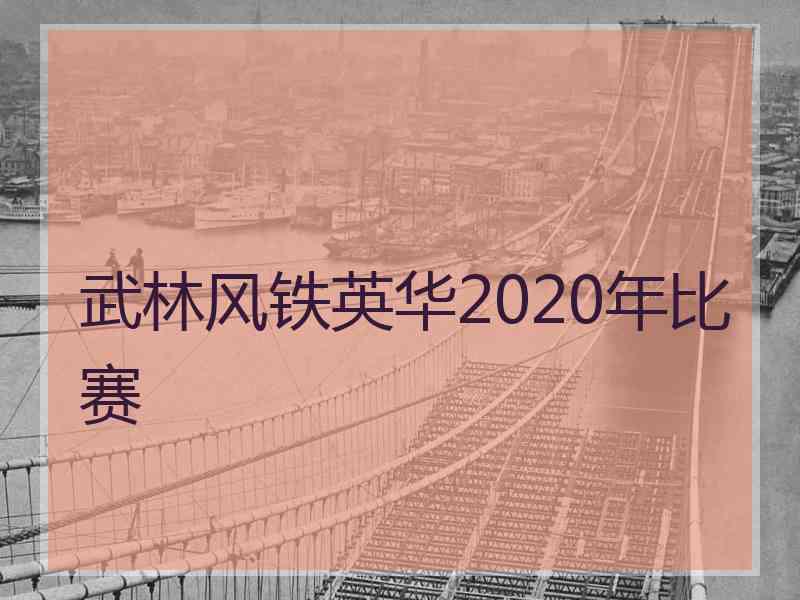 武林风铁英华2020年比赛