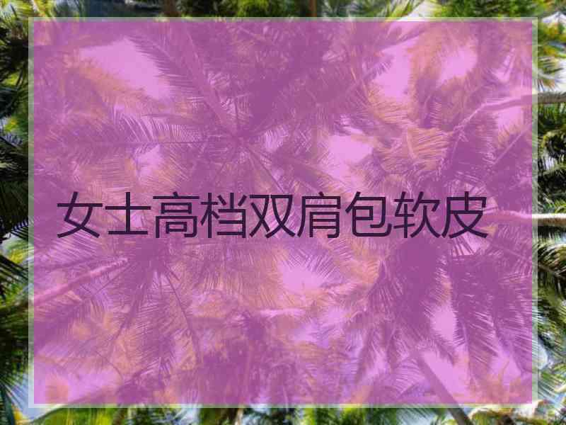 女士高档双肩包软皮