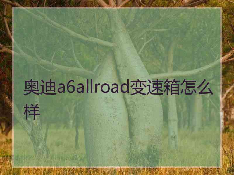 奥迪a6allroad变速箱怎么样