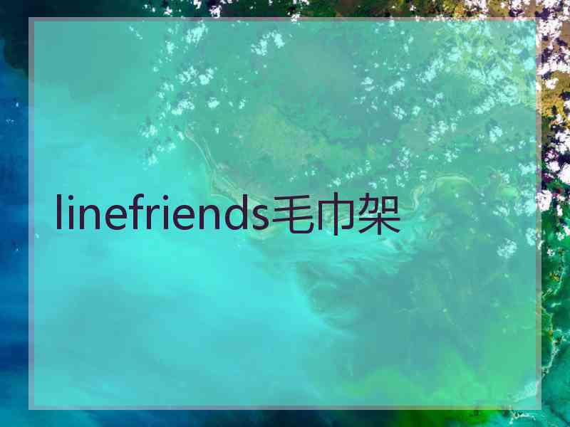 linefriends毛巾架