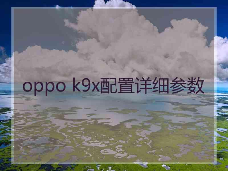 oppo k9x配置详细参数