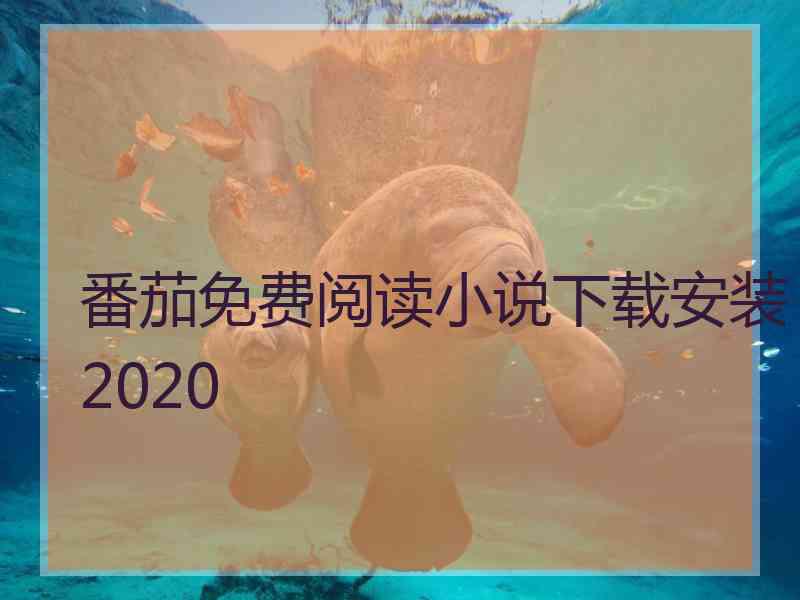 番茄免费阅读小说下载安装2020