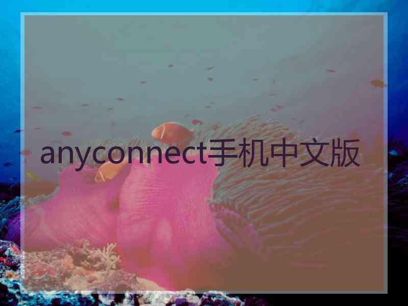 anyconnect手机中文版