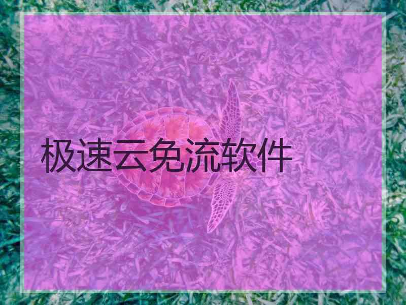 极速云免流软件