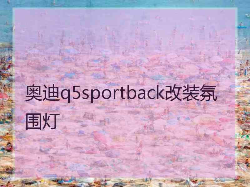 奥迪q5sportback改装氛围灯