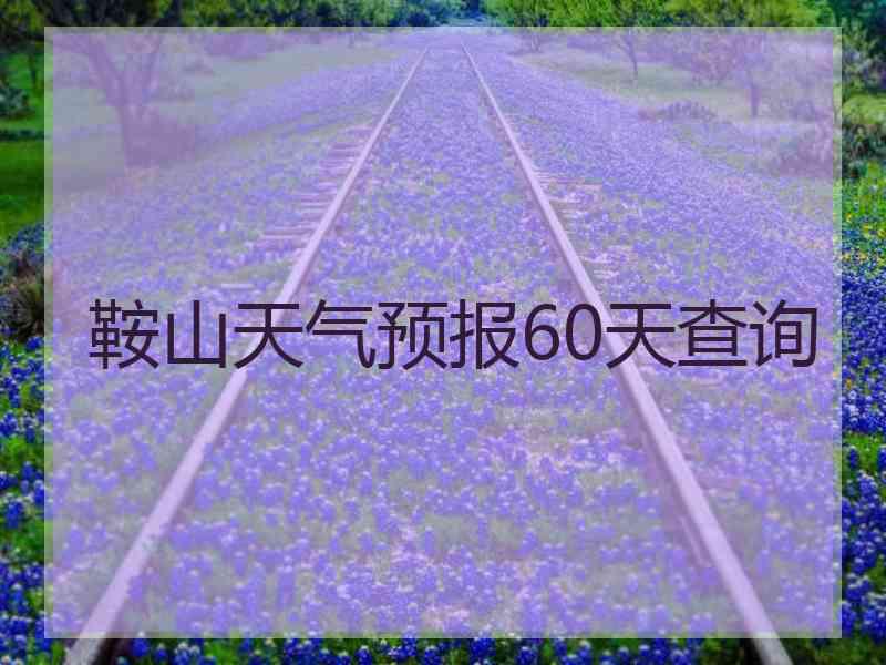 鞍山天气预报60天查询