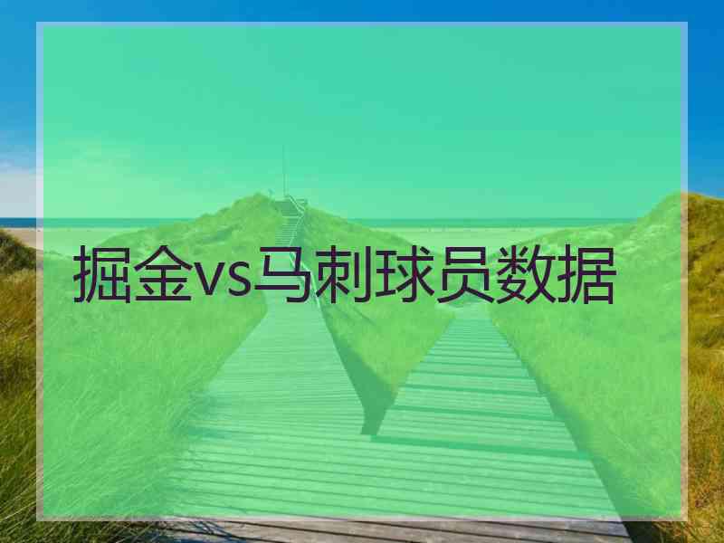 掘金vs马刺球员数据