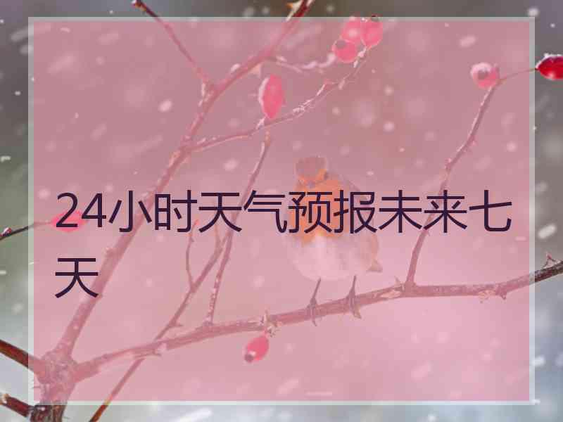 24小时天气预报未来七天