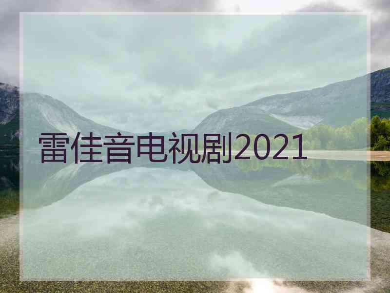 雷佳音电视剧2021