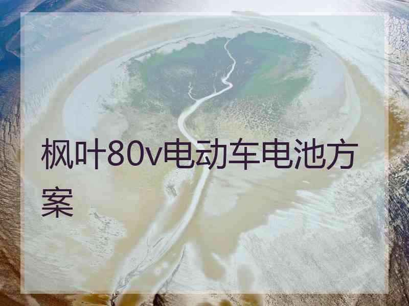 枫叶80v电动车电池方案