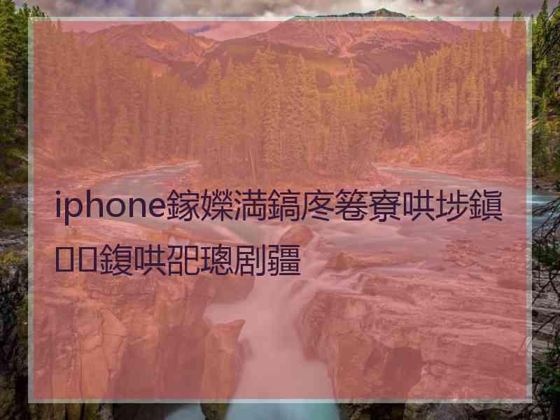 iphone鎵嬫満鎬庝箞寮哄埗鎭㈠鍑哄巶璁剧疆