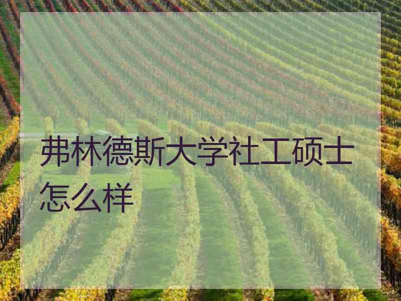 弗林德斯大学社工硕士怎么样