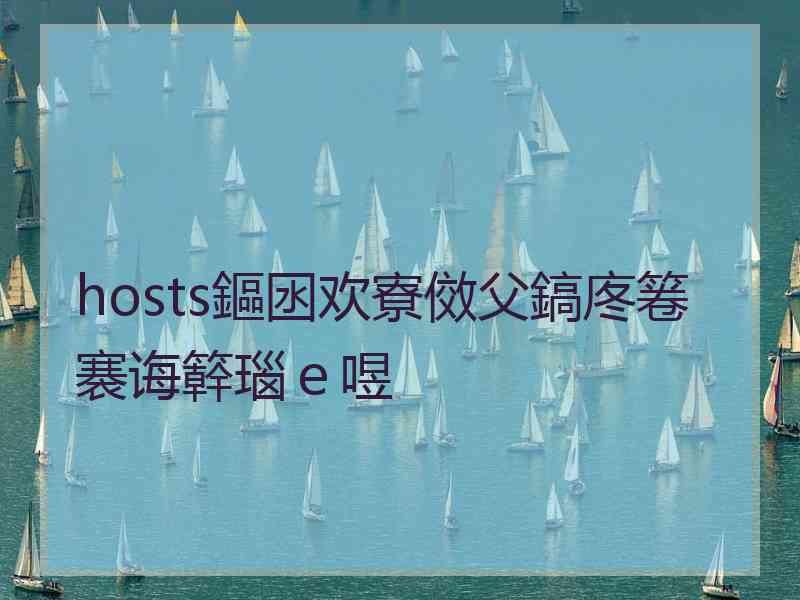 hosts鏂囦欢寮傚父鎬庝箞褰诲簳瑙ｅ喅