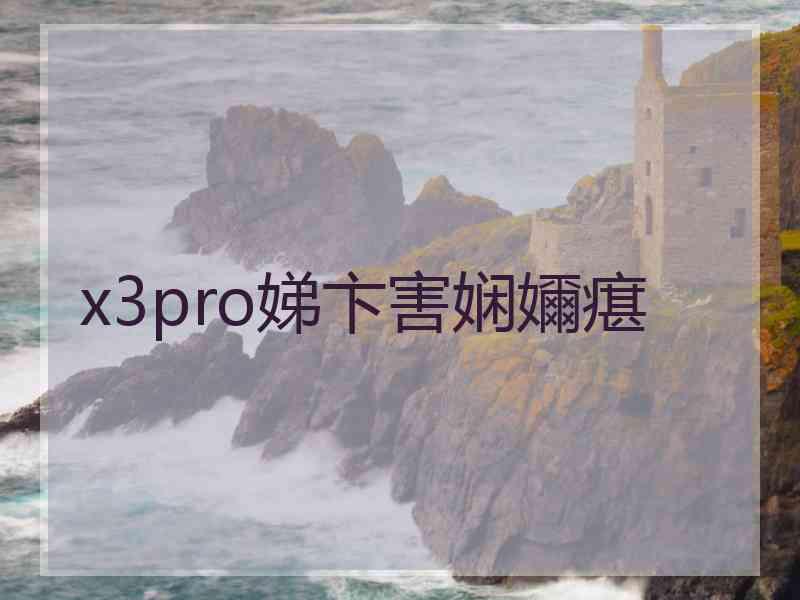 x3pro娣卞害娴嬭瘎