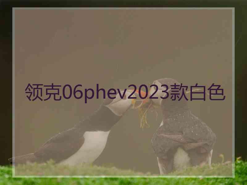 领克06phev2023款白色