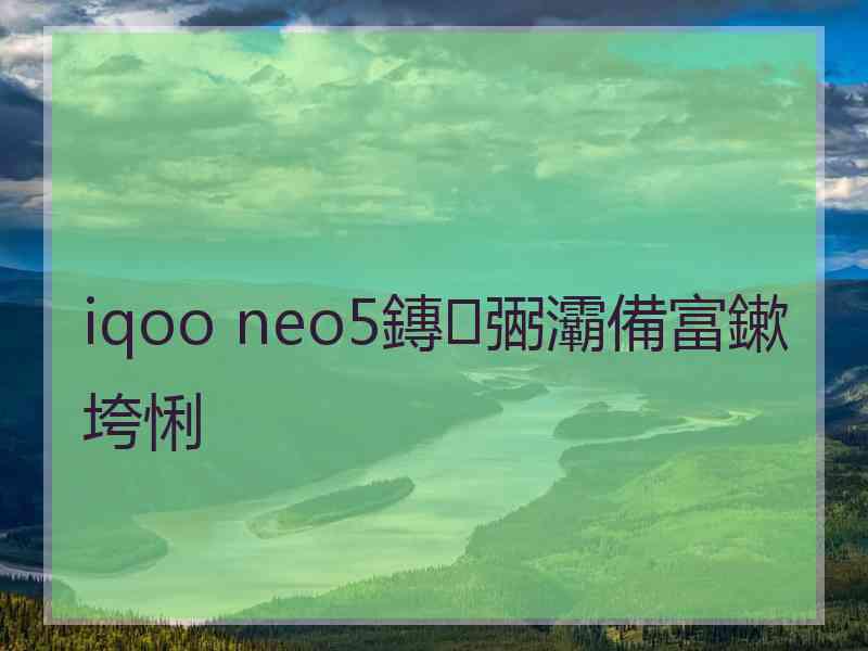 iqoo neo5鏄弻灞備富鏉垮悧