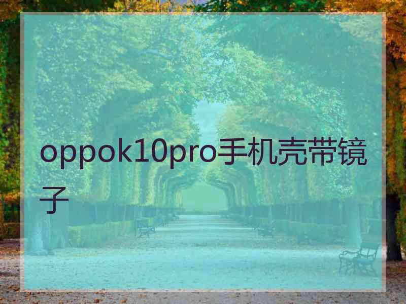 oppok10pro手机壳带镜子