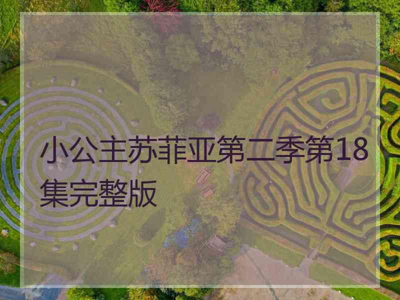 小公主苏菲亚第二季第18集完整版