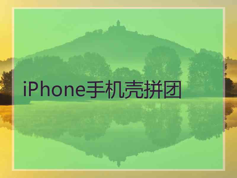 iPhone手机壳拼团