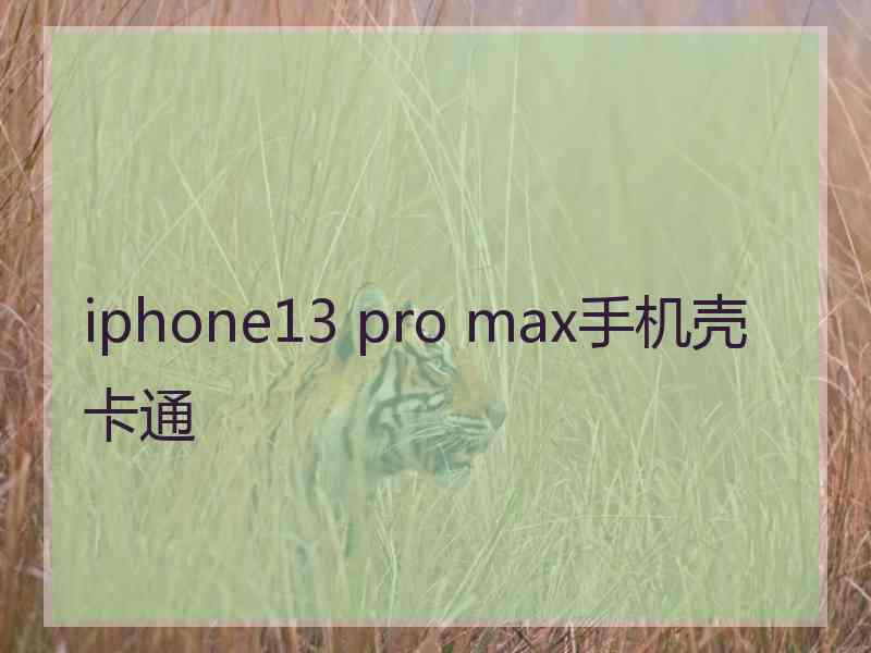 iphone13 pro max手机壳卡通