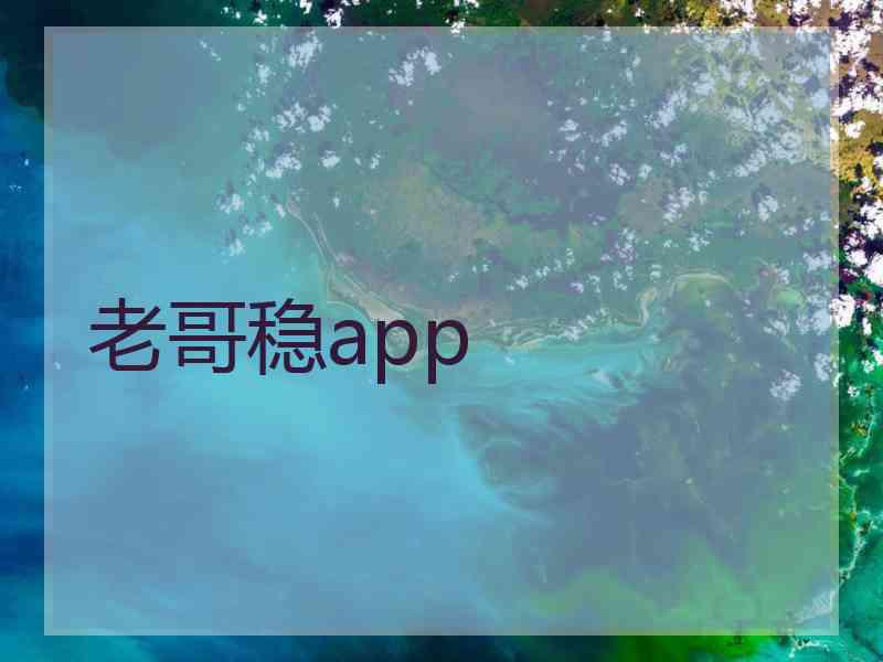 老哥稳app