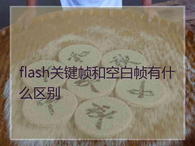 flash关键帧和空白帧有什么区别