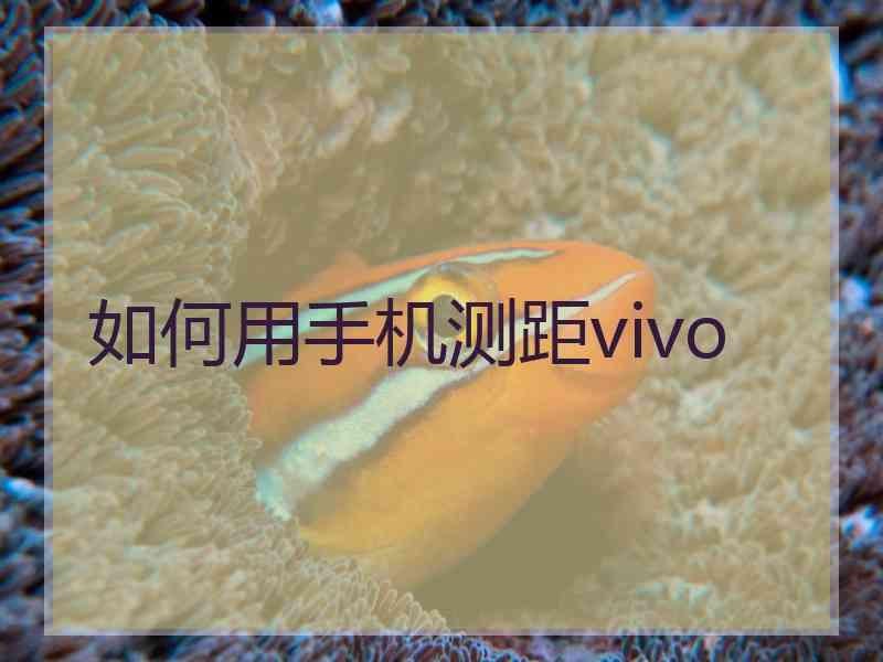 如何用手机测距vivo