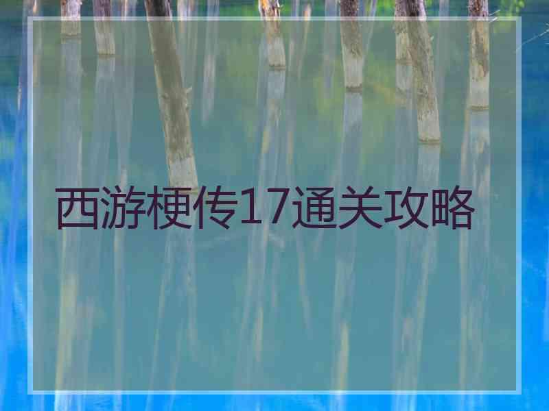 西游梗传17通关攻略