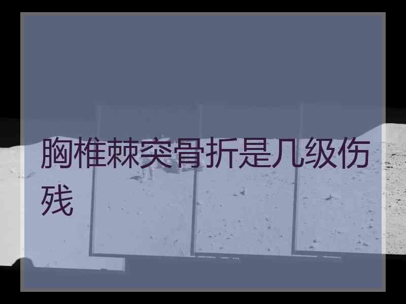 胸椎棘突骨折是几级伤残