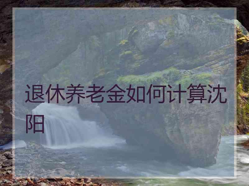 退休养老金如何计算沈阳