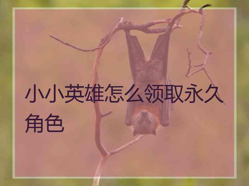 小小英雄怎么领取永久角色