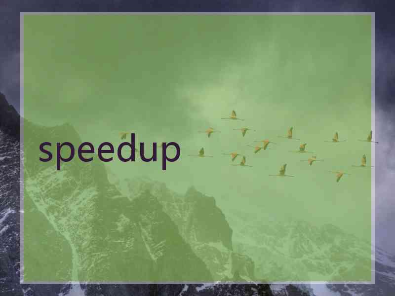 speedup