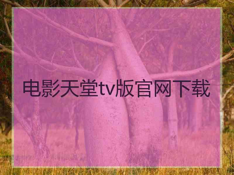 电影天堂tv版官网下载