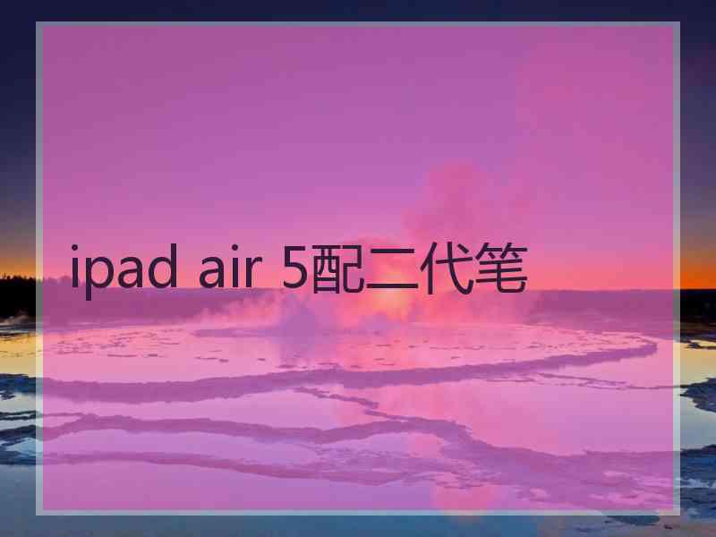 ipad air 5配二代笔