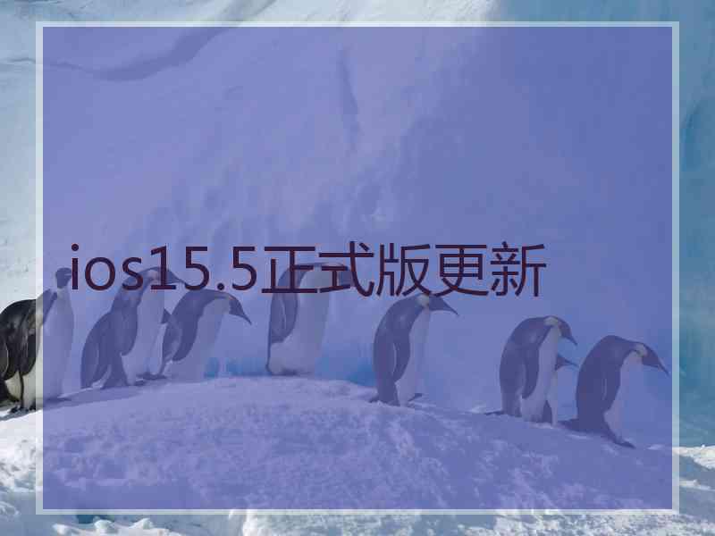 ios15.5正式版更新