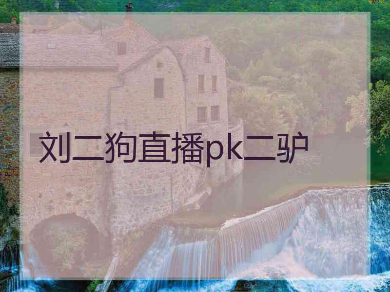 刘二狗直播pk二驴