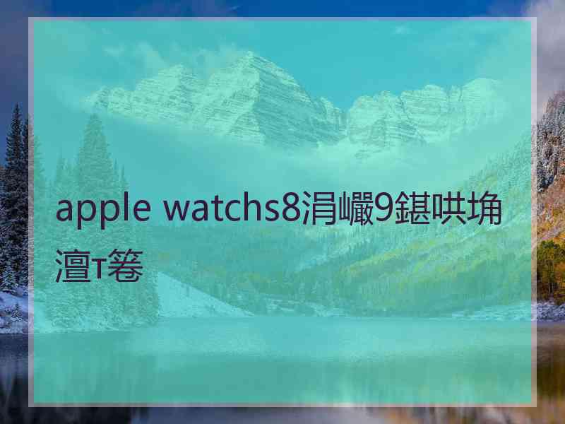 apple watchs8涓巗9鍖哄埆澶т箞