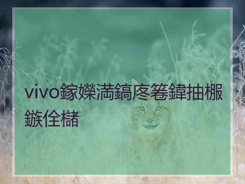 vivo鎵嬫満鎬庝箞鍏抽棴鏃佺櫧